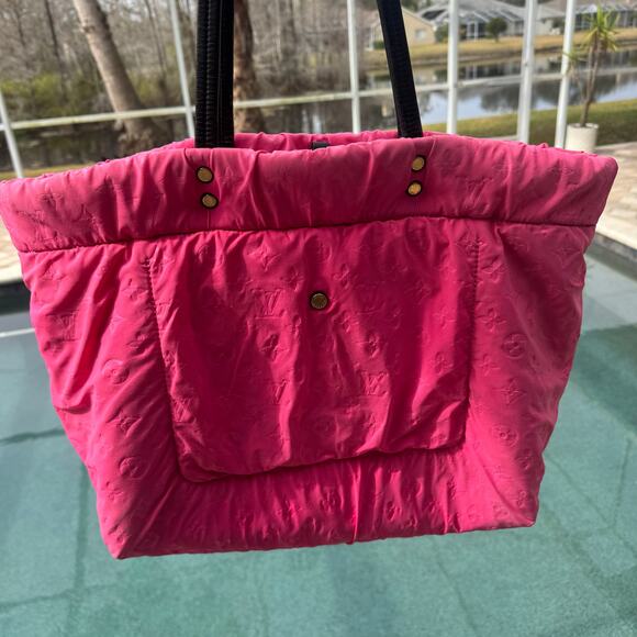 Louis Vuitton Scuba Cruiseline Embossed Monogram Neoprene Tote Bag Barbie Pink - Picture 4 of 16